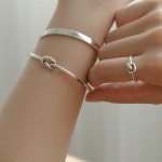 [레트로핑거] 925은 꼬임 매듭반지 Bold Knot 오픈링 데일리실버링 : 레트로핑거