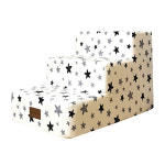 wk 북유럽 스칸디나비아 3단스텝(별화이트) 반려견 강아지 애견 국내제조 미끄럼방지 계단 : Luimarket