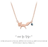 14k18k 동물 여우 목걸이 데일리 종로 효성주얼리시티 금은방 쇼핑몰 젬로드 g3133 : 젬로드주얼리
