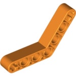 레고부품 리프트암 - Orange Technic, Liftarm 1 x 7 Bent (4 - 4) Thick (32348/6004156) 브릭마켓 : 브릭마켓