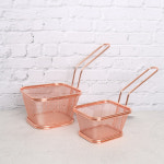 한손 사각 미니 바스켓 (핑크골드) : 마녀키친스토어