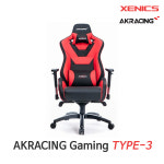 제닉스 AKRACING TYPE 3 레이싱 게이밍 게임용 컴퓨터 PC방 허리받침대 의자 : 디바이스프로