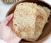 하니베 얇은 수제 국산 현미누룽지 3팩 숭늉 아기누룽지 가마솥 아침 밥 대용 과자 칩 포켓 : 하니베