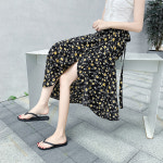 (무료배송)2020 여름 신상 스커트 여 쉬폰 하이웨스트 밴드 : 신흥마켓