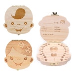 원목모노 유치보관함 탯줄 젖니 이빨 빠진니 발도장 배냇 케이스 각인 어린이 : SmileBaby