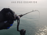 씨호크 어택 블랙 대물 선상낚시대 180 바다릴대 27kg파워 : 용인낚시물류
