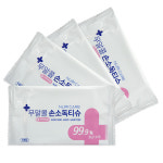 소확행몰 누리케어 무알콜 손소독티슈 휴대용 물티슈 1매 (400개) : 소확행 몰