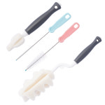 닥터브라운 올인원 젖병솔 세트(4p) 젖병 젖꼭지 환기구 통기시스템 세척솔 브러쉬 : 오르다컴퍼니