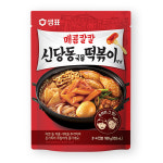 샘표 간편 떡볶이소스 매콤달콤 학교앞 떡볶이양념 125g : 두배로마트