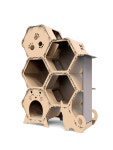 [예원통상] 벌집구조 펫팀장 캣호텔 - 5단 스위트룸 (기본형) 고양이 캣타워 집 DIY : 예원펫