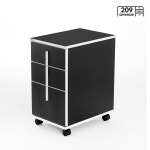 209애비뉴 루소 이동식 3단 서랍장 블랙 : 209ave