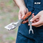 카즈미 와일드 프로 원스탑 쿠킹 툴 K240 캠핑 키친툴 집게 다용도칼 : 카즈미