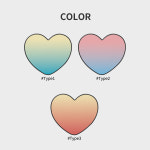 그라데이션 하트톡 : 퍼플케이스