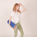 아따산 카르마 요가매트 6mm - 네이비/옐로우 : 365wellness