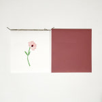 복은_라넌큘러스 꽃 한지 땀 카드 : bokeun