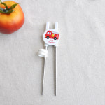 부릉부릉 교정용젓가락 유아 자동차 캐릭터 스텐 304 수저 유치원 어린이집 연습용 젓가락 : 씨에스동양상사