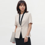 블레인 반팔 베이지 면접 정장 호텔유니폼 오피스룩 사무복 피부미용 피부과 코디네이터 : 라린느스타일