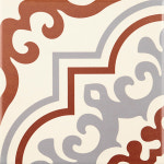 레그노패턴타일/패턴타일 REP-35 (200X200)[TAJ MAHAL RED/타지마할 레드]바닥타일/북유럽타일/카페인테리어/주방타일/포인트타일... 