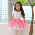 발롱 하프 코랄핑크 펄 유아 아동 어린이 키즈 여아 발레복 발레 튜튜 스커트 (치마만) : 발롱