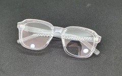 빅사이즈 클리어 투명 뿔테 안경테 52사이즈 H5372 투명화이트 : OPTICAL MANIA