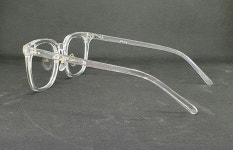 빅사이즈 투명안경테 사각코받침뿔테 H5373 투명화이트 : OPTICAL MANIA