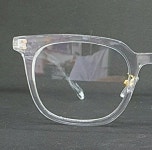 빅사이즈 투명안경테 사각코받침뿔테 H5373 투명화이트 : OPTICAL MANIA