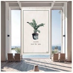 베란다햇빛가리개 공간분리 현관문 다용도실 식당 화장실 거실 방문 가림막 린넨 커튼 : 별모아닷컴