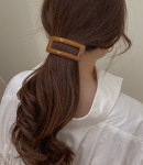 [4colors] 도톰 국내생산 호마이카 사각 자동헤어핀 : 베네노