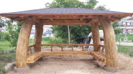 원두막 벤치형 벤치일체형 원두막정자 전국신속납품 : 베스트쉼터