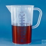 PP 핸들 비이커 장형 Blue Printed 눈금 1L 6개 B05-59-458 : 타임즈랩