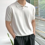6컬러 쿨 린넨 여름 카라 반팔 니트 : 민옴므