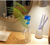 야자잎 홀로그램장미 플라워 화병세트 (2color) 집들이선물 여름인테리어 그린인테리어 : 소랑호젠 아뜰리에