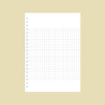 A5 20공 다이어리 바인더 속지 필사노트 하프 그리드 : 데이스테이션