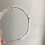 맑고 깨끗한 투명크리스탈 헤어밴드 : 플러브