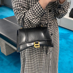 발렌시아가 아워글래스 스몰 탑 핸들 백 5935461QJ4M1000 (블랙) : 코코파리