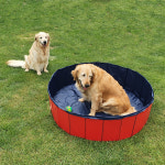 [퍼피니스] (M사이즈 80x20 cm) 반려견용 접이식 간이 수영장 겸 욕조 : 퍼피니스