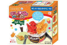 도너랜드 미니어쳐 패스트푸드 4종 버거 핫도그 치킨 타코 점토재료 만들기놀이 : 드림존문구