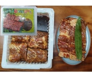 갈비살이 두툼한 산야초 수제 댓잎갈비 왕갈비 2kg/4kg (6대/12대) 양념돼지갈비 : 홈앤스위트