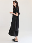 [몬티스] 몽상원피스 블랙/ Mongsang Dress in Black : 몬티스