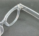 빅사이즈 사각 투명 뿔테 가디언 야간 변색렌즈 근적외선 청광 안경 H2141 투명화이트 : OPTICAL MANIA