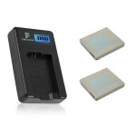 퓨어클리어 캐논 NB-4L 1구 LCD 호환충전기1+호환배터리2 충전셋 : 제이엔디