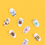 네일베어(nailbear) | 레인보우 테디베어 네일스티커 (곰돌이네일 키치) : 쏘블링 네일