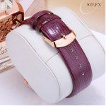 슈럭스 [기획상품] GUOU 큐빅 Quartz Watch (쿼츠) 가죽시계 +선물포장 : 슈럭스몰