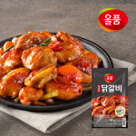 올품 닭갈비 의성마늘 3봉 순한맛 3봉 매운맛 3봉 2.7kg (300g X 9봉) : 올품몰