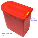 쌀통20KG 타파 멀티키퍼 레드 24L : e리빙몬스터