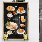 tm819-우드프레임액자 브런치앤브레드(대형) 카페 : 샵원츄