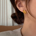 925실버 웨이브 클립 실버귀걸이 2color : 미뉴이