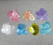 DIY 썬캐쳐 자개모빌 만들기 발리모빌재료 미검수 3.5cm 원형 화이트 컬러 자개 50p : 소품 팩토리