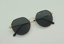 20대여자 패션콤비선글라스 라섹선글라스 색깔안경 H5255 블랙 : OPTICAL MANIA