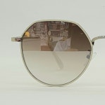 20대여자 패션콤비선글라스 라섹선글라스 색깔안경 H5255 브라운 실버미러 : OPTICAL MANIA